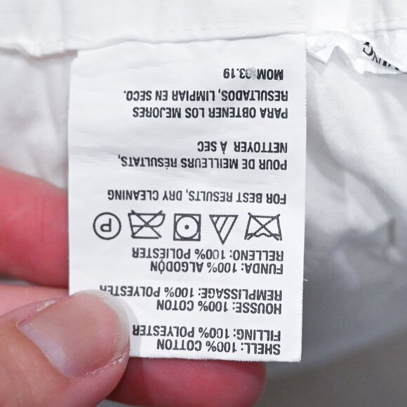 Crate&Barrel Set of 2 Down and Down Alternative Pillows - Square and Rectangle - Picture 8 of 11